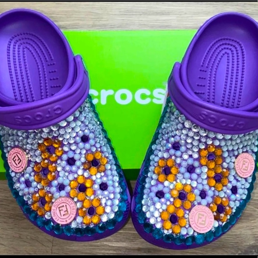 ✨ Customized Bling Crocs✨ - Picture 3 of 5